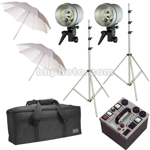 Dynalite 500 Watt Second Two Head Kit 120vac B H Photo Video