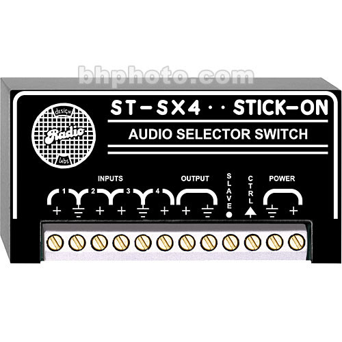 Rdl St Sx4 4 Input Audio Switcher St Sx4 B H Photo Video