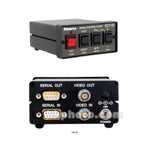 Horita Sct 50 Pc Serial Control Rack Mount Titler Sct50rm B H