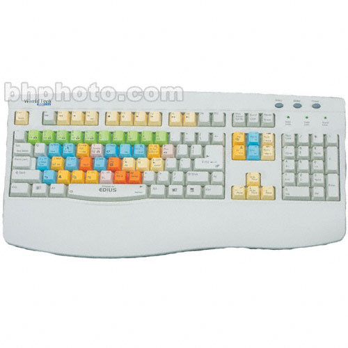 Worldtech Specialist Keyboard For Grass Valley Edius White - 