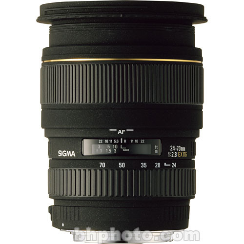 Sigma 24 70mm F 2 8 D Ex Dg Macro Df Autofocus Lens 5405 B H