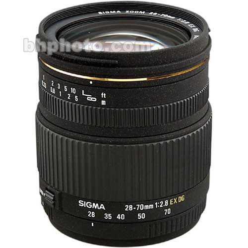 Sigma 28 70mm F 2 8 D Ex Dg Autofocus Lens 5495 B H Photo