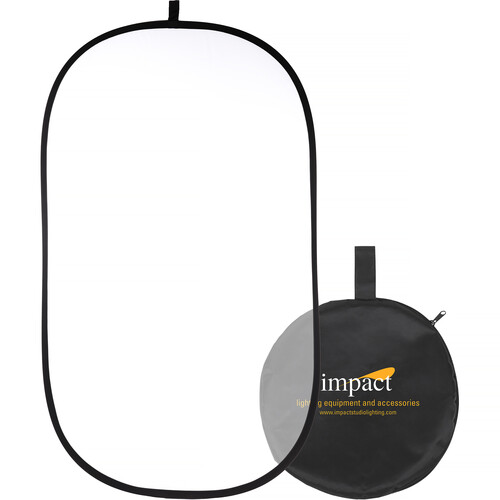 Impact Collapsible Oval Reflector Disc White Translucent 41x74