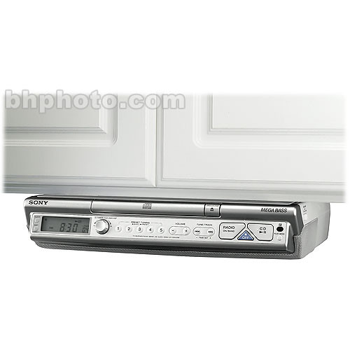 Sony Icf Cd543 Under Cabinet Kitchen Cd Clock Radio Am Fm Stereo Tuner With Remote Control