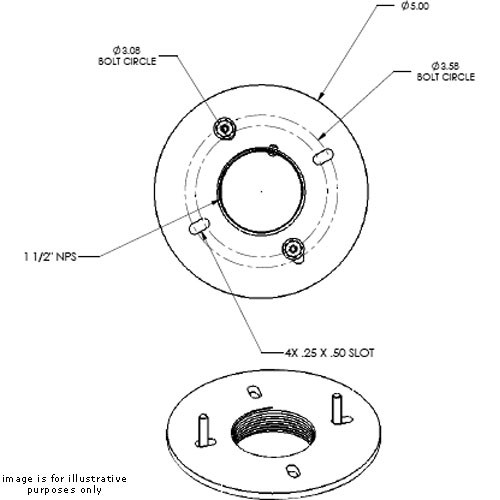 Chief Cma 106 Junction Box Assembly Ceiling Plate Cma106 B H