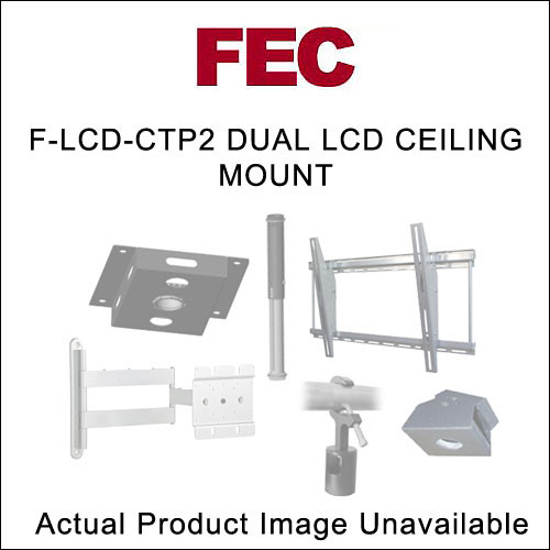 Fec Dual Lcd Monitor Mount For Drop Ceilings F Lcd Ctp2