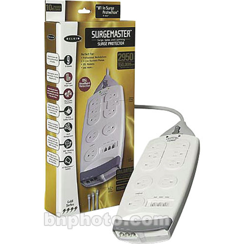 Belkin 9 Outlet Surgemaster Gold Series Power Strip And Surge Protector