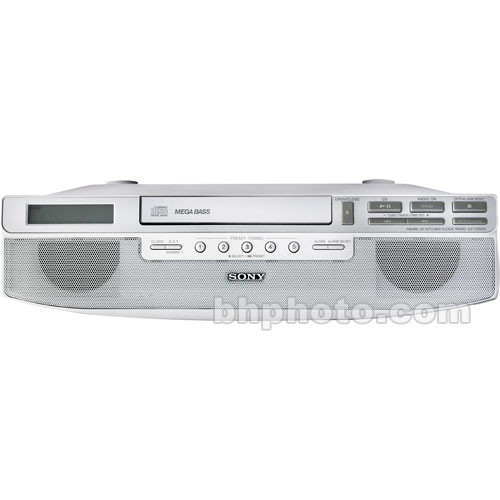 Sony Icf Cd523 Under Cabinet Kitchen Cd Clock Radio Icfcd523 B H