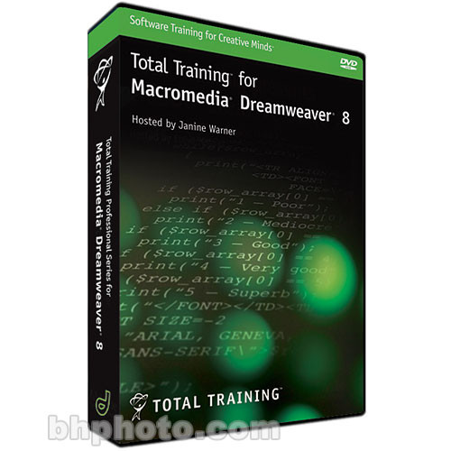 Total Training Macromedia Dreamweaver 8 Training Dvd