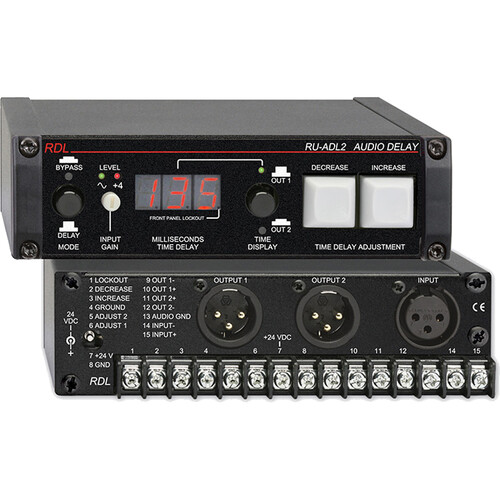 Rdl Pro Audio Delay Controller Ru Adl2 B H Photo Video