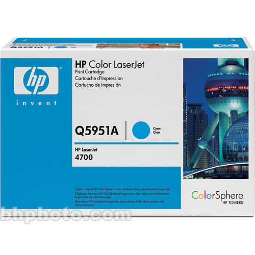 CYAN TONER CARTRIDGE FOR HP Q5951A 643A COLOUR LASERJET 4700 4700dn 4700dtn