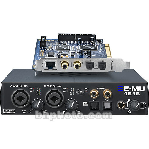 E Mu 1616 Pci Digital Audio System 24 B H Photo Video