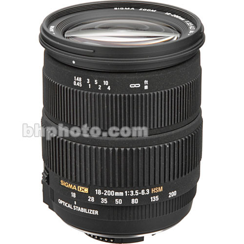 Sigma 18 0mm F 3 5 6 3 Dc Os Hsm Lens For Nikon Digital Slr