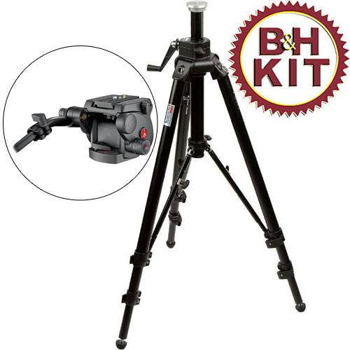 Manfrotto 475b Tripod Legs Black With 503hdv Head B H Photo