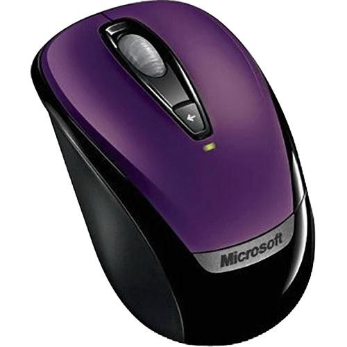 Microsoft Wireless Mobile Mouse 3000 Purple 6ba00026 B H Photo