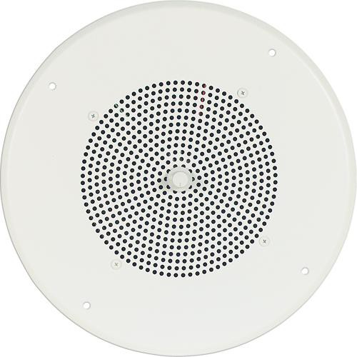 Bogen Communications Ceiling Speaker Assembly With S86 8 Cone Recessed Volume Control Bright White