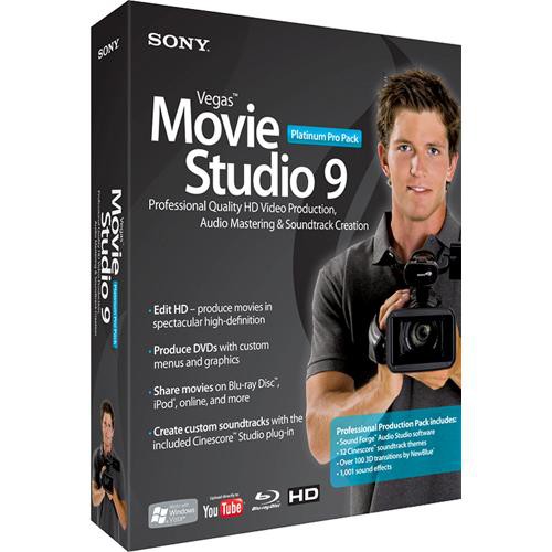 Sony Vegas Movie Studio 9 Platinum Edition Pro Pack Sppms9000