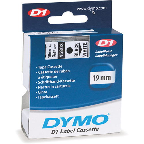 dymo black white