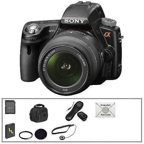 Sony Alpha Slt A55 Dslr Digital Camera W 18 55mm Lens Deluxe