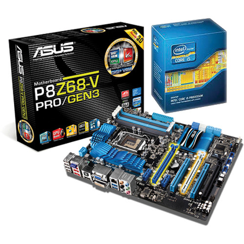 Asus P8z68 V Pro Gen 3 Motherboard With Intel Core I5 2500k