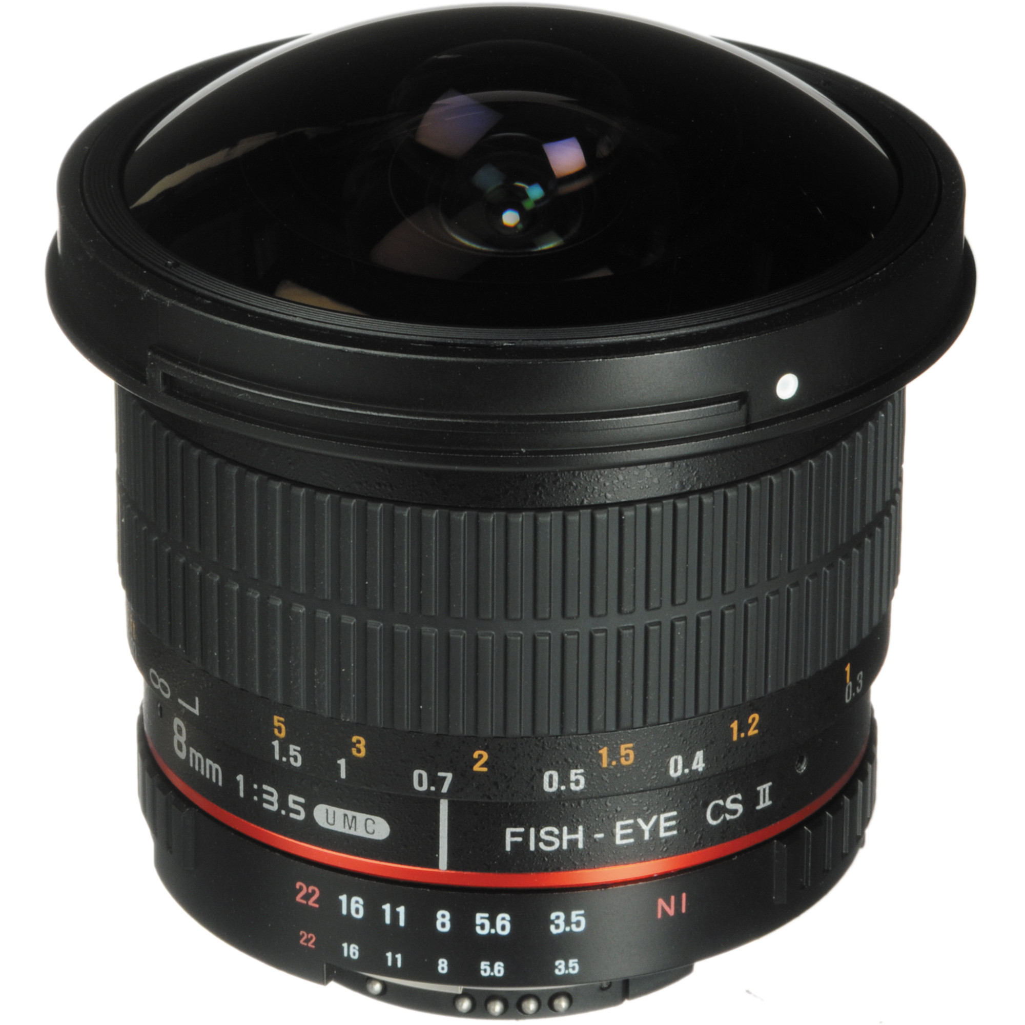 Rokinon 8mm f/3.5 HD Fisheye Lens with Removable Hood HD8M-N B&H