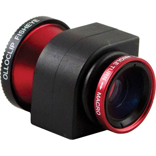 Olloclip 3 In 1 Lens System For Iphone 5 Red Oceu Iph5 Fwm R