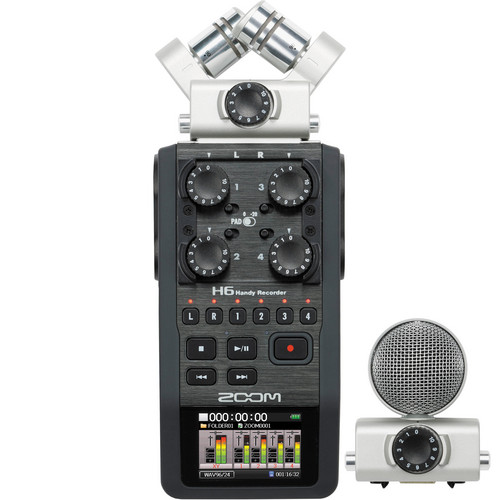 Zoom H6 Handy Recorder with Interchangeable Microphone System