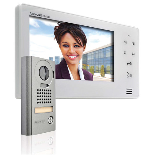 blanc LCD 17,8 cm plastique r/ésine CMOS. Aiphone JOS-1F Syst/ème d/’intercommunication de vid/éo IP54
