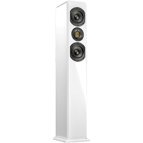 adam audio artist 3 powered studio monitor glossy white