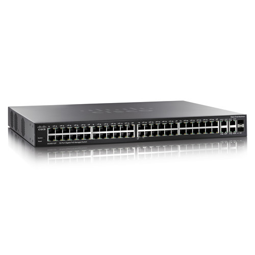 Cisco SG300-52P 50-Port 10/100/1000 Gigabit administrado PoE + Switch