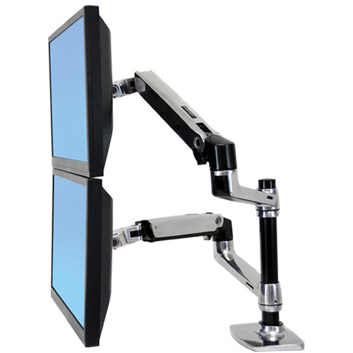 Ergotron Lx Dual Desk Mount Stacking Arm 45 248 026 B H Photo Ergotron Lx Dual Desk Mount Stacking