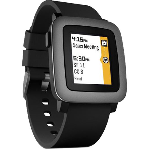 pebble smartwatch black