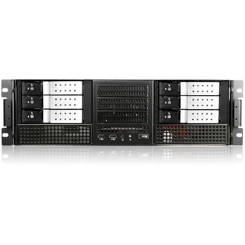 Black iStar E Storm E-306L 3U Rackmount Server Chassis