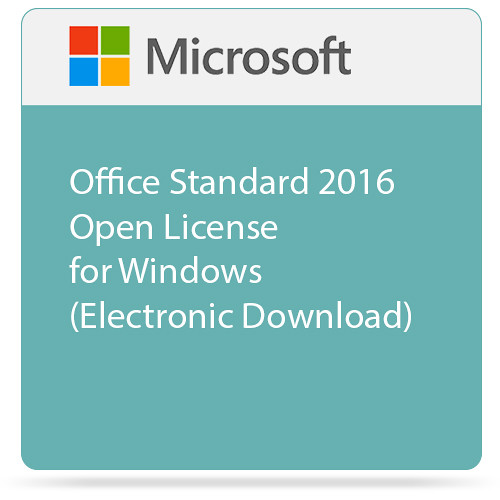Microsoft Office Standard 16 Open License For Windows