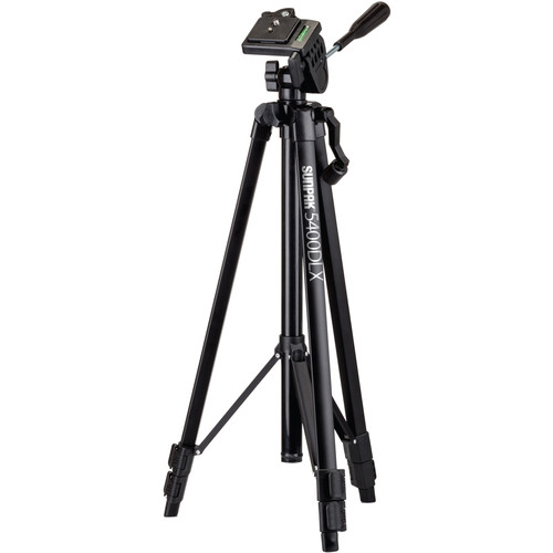 Sunpak 5400DLX Tripod with 3-Way, Pan-and-Tilt Head, Smartphone Mount, and Mount for GoPro Camera for sale in Trinidad