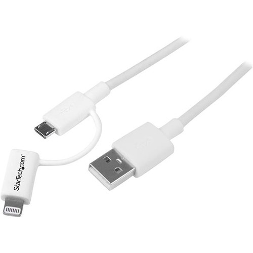All in One for iOS and Android Scosche 3 in 1 Certified MFI Lightning /& Micro USB /& Micro to Type C Adapter to USB Charge and Sync Cable 3.3ft