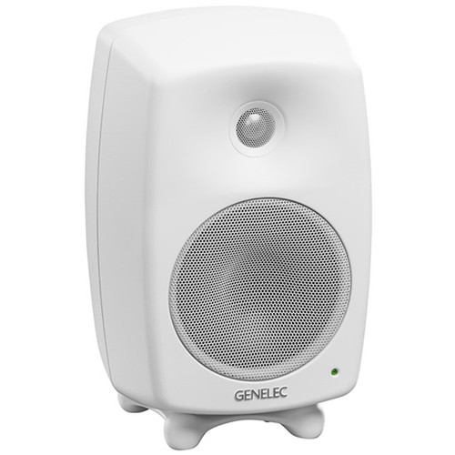 genelec white speakers