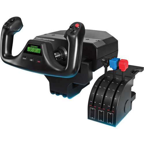 Logitech G Flight Yoke System Kit with Flight Rudder Pedals and X52 Professional H.O.T.A.S Throttle and Stick Simulation Controller — фото 2