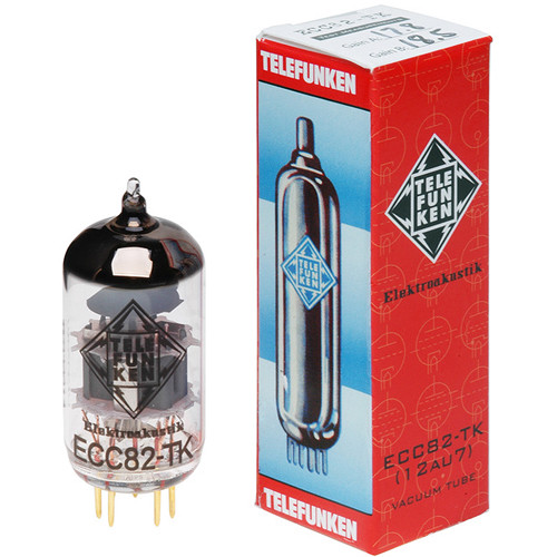 Telefunken Ecc82 Tk 12au7 Black Matched Pair Of Ecc82 Tk 12au7