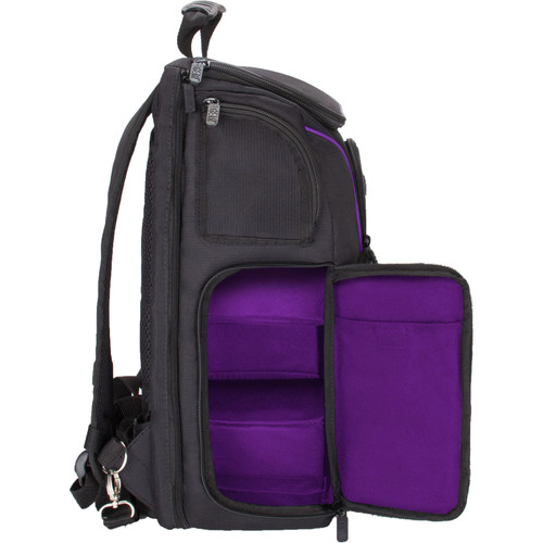 purple backpack