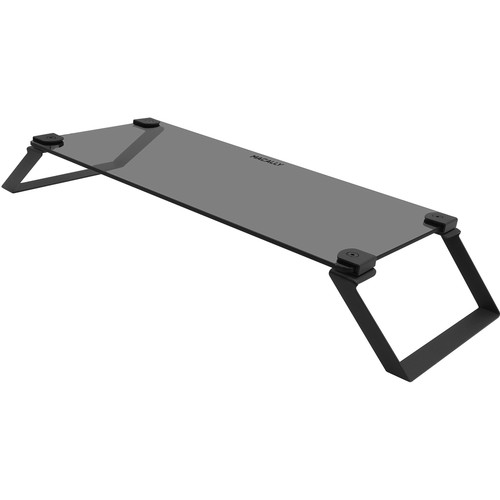 Macally Tempered Glass Monitor Stand Riser Black Spacestandb Macally Tempered Glass Monitor Stand, Glass Monitor Stand
