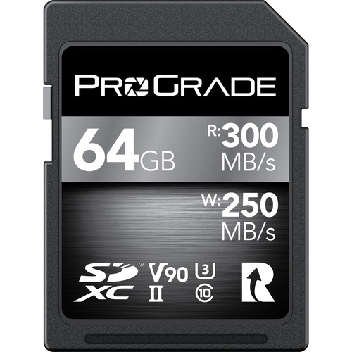 ProGrade Digital 64GB UHS-II / U3 2000x SDXC Memory Card