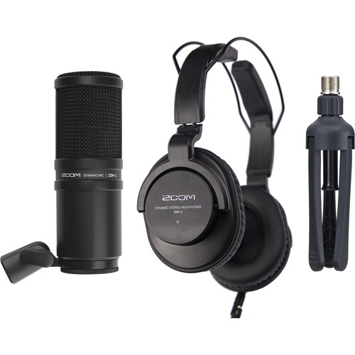 ZDM-1 Podcast Mic Pack with Headphones, Windscreen, XLR, and Tabletop Stand