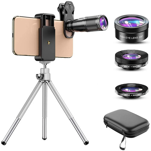 Apexel 4 In 1 Smartphone Lens With Tripod Apl 22x105 4in1 B H