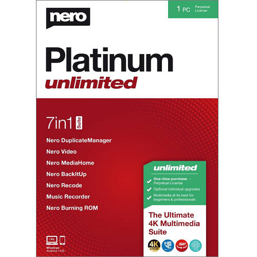 Nero Platinum 365 Software Suite Amer 12200010 574 B H Photo