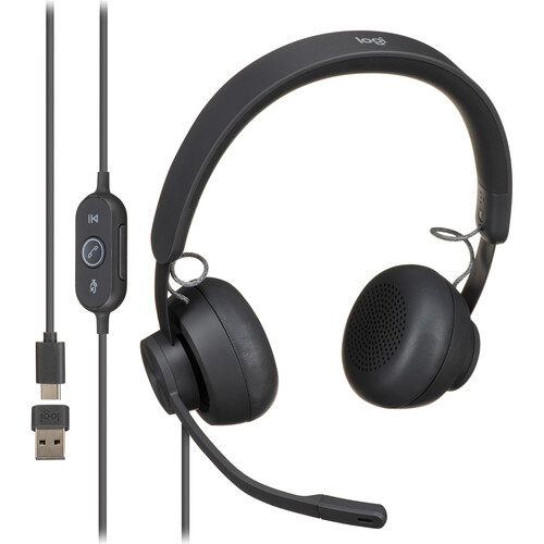 Logitech Zone Wired On-Ear Headset (UC, OEM Packaging)