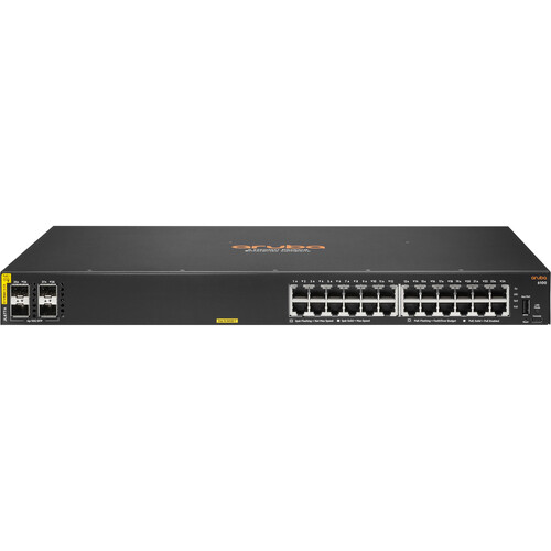 SWITCH ARUBA CX 6100 24 PUERTOS GIGABIT POE+ CLASE 4 4 PUERTOS SFP+ 10G (JL677A)