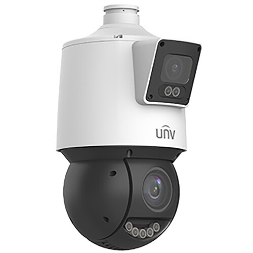 Uniview IPC94144SFW-X25-F40C LightHunter 4MP+4MP Outdoor Dual-Lens PTZ Network Dome Camera with Night Vision thumbnail 2