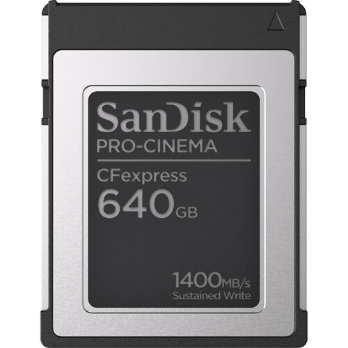 New Release: SanDisk 320GB and 640GB PRO-CINEMA CFexpress Type B Memory Card