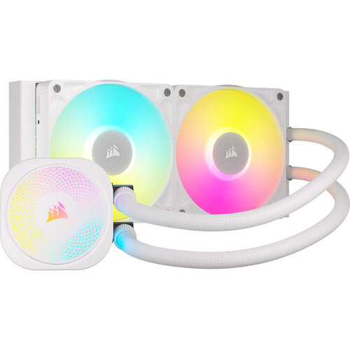 REFRIGERADOR LÍQUIDO PARA CPU CORSAIR ICUE LINK TITAN RX RGB DE 240 MM (BLANCO)